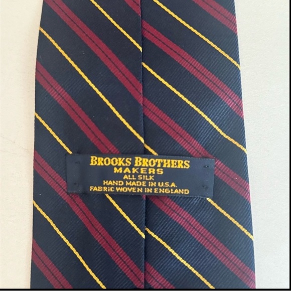 BROOKS BROTHERS Set of 2 Ties 100% Silk Patterned Striped - Picture 11 of 15